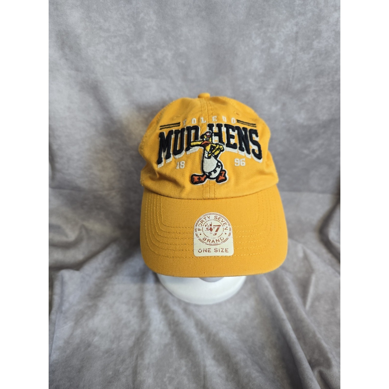 Toledo Mud Hens Yellow 47 Brand Clean Up Adjustable Baseball Cap